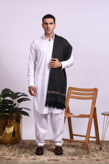 Jashan Black Men Shawl