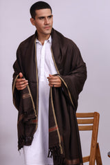 Jashan Brown Men Shawl