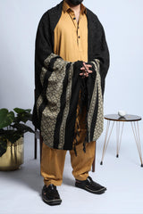 Raag Black Premium Men Shawl