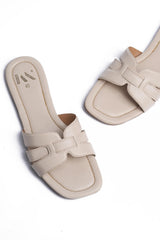 IVORY LUXE COMFORT BEIGE SLIDE