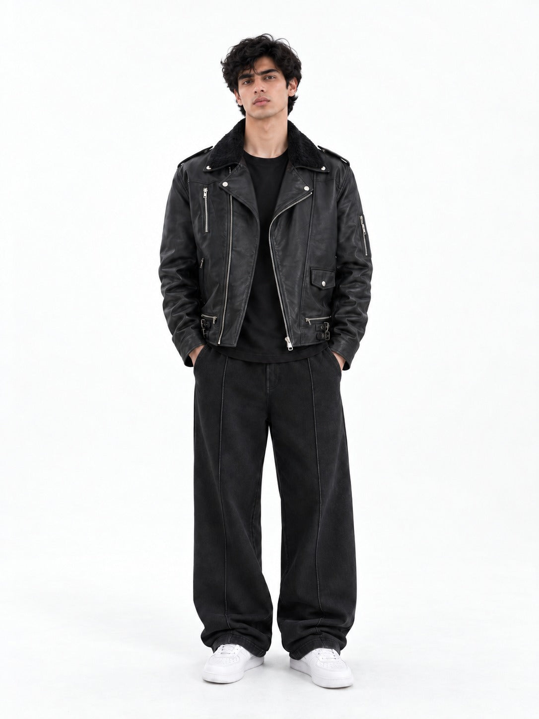 The Rebel Biker Leather Jacket