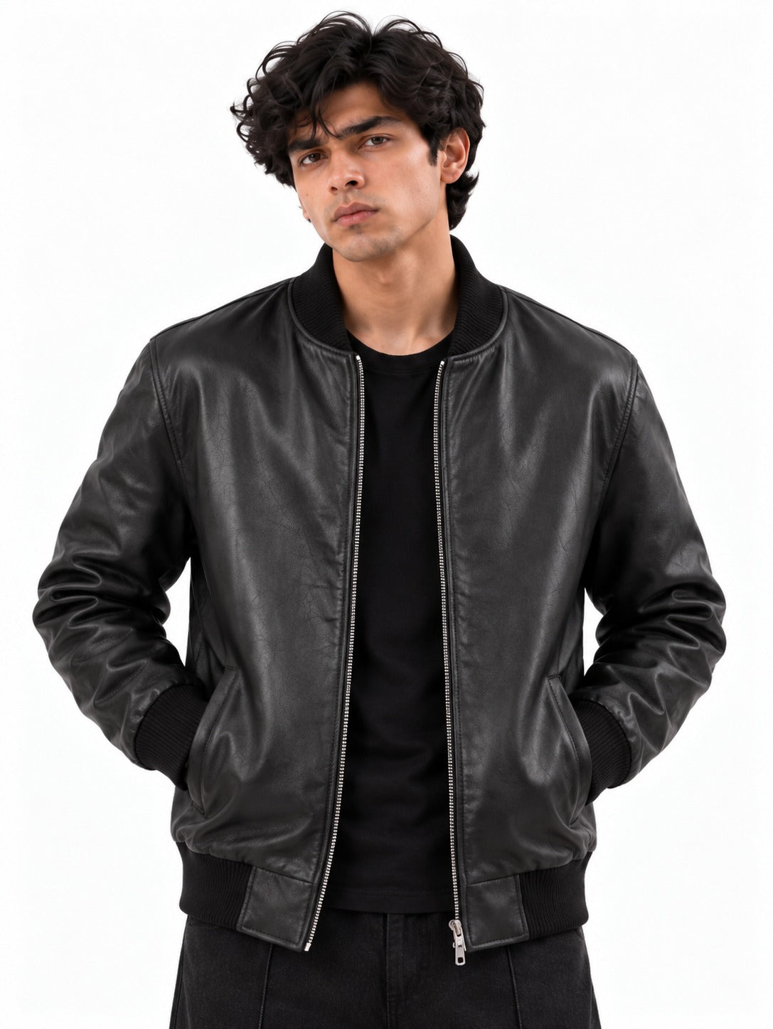 The Classic Leather Bomber