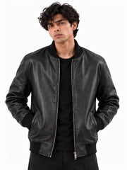 The Classic Leather Bomber