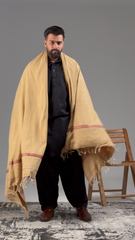 Meeran Clay Brown Men Shawl